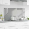Virtuvės atbraila Šviesiai pilka 100 x 50 cm grūdintas stiklas