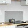 Virtuvės atbraila Šviesiai pilka 80 x 40 cm grūdintas stiklas