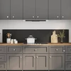 Virtuvės atbraila 2 vnt. Juoda 100 x 40 cm grūdintas stiklas