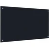 Virtuvės atbraila 2 vnt. Juoda 100 x 60 cm grūdintas stiklas