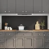 Virtuvės atbraila 2 vnt. Juoda 100 x 60 cm grūdintas stiklas