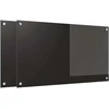 Virtuvės atbraila 2 vnt. Juoda 90 x 50 cm grūdintas stiklas