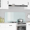 Virtuvės atbraila Balta 120 x 50 cm grūdintas stiklas