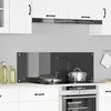 Virtuvės atbraila Tamsiai pilka 120 x 40 cm grūdintas stiklas