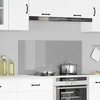Virtuvės atbraila Šviesiai pilka 110 x 50 cm grūdintas stiklas