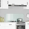 Virtuvės atbraila Balta 110 x 40 cm grūdintas stiklas