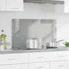 Virtuvės atbraila Šviesiai pilka 90 x 50 cm grūdintas stiklas
