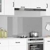 Virtuvės atbraila Šviesiai pilka 120 x 60 cm grūdintas stiklas