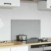 Virtuvės atbraila Šviesiai pilka 70 x 40 cm grūdintas stiklas