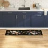 Virtuvės kilimas Juoda 150 x 45 cm Aksomas