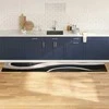 Virtuvės kilimas Juoda 300 x 60 cm Aksomas
