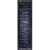 Virtuvės kilimas Juoda 150 x 45 cm Aksomas