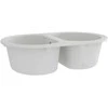 Virtuvės kriauklė Balta 78 x 47 x 20.5 cm Granitas