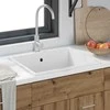 Virtuvės kriauklė Balta 54 x 44 x 20 cm Granitas