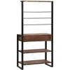 Virtuvės lentyna Daugiakartis ir Juodas 80 x 40 x 160 cm