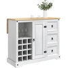 VidaXL Virtuvės saugojimas Balta ir medaus vašku 112 x 70 x 91,5 cm