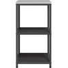 Virtuvės lentynų vienetas HATTEM Juoda 60 x 50 x 92 cm Plienas