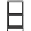 Virtuvės lentynų vienetas HATTEM Juoda 40 x 50 x 92 cm Plienas