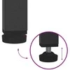Virtuvės saugojimo rinkinys su lentyna 2 pcs Antracitas
