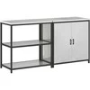 Virtuvės saugojimo rinkinys 2 pcs Sidabro Cinkuota plienas