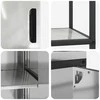 Virtuvės saugojimo rinkinys 3 pcs Sidabro Cinkuota plienas