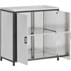 Virtuvės saugojimas HATTEM Sidabro 90 x 50 x 92 cm Plienas