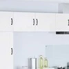Sieninė spintelė PORTO 2 pcs Aukštai blizganti balta