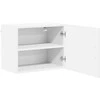 Sieninė spintelė LUCCA 2 pcs Itin blizgi balta 50 x 31 x 40 cm