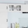 Sieninis stiklinis kabinetas LUCCA 2 pcs Balta 40 x 31 x 40 cm