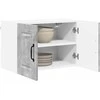 Sieninė spintelė PORTO 2 pcs Betono pilka 60 x 31 x 40 cm