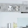 Sieninis stiklinis kabinetas PORTO 2 pcs Betono pilka