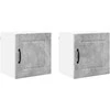 Sieninė spintelė PORTO 2 pcs Betono pilka 40 x 31 x 40 cm