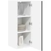 Sieninė spintelė LUCCA 2 pcs Juoda 30 x 31 x 80 cm