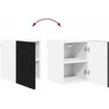 Sieninė spintelė PORTO 2 pcs Juoda 30 x 31 x 40 cm