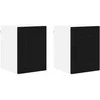 Sieninė spintelė PORTO 2 pcs Juoda 30 x 31 x 40 cm