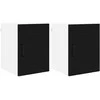Sieninė spintelė LUCCA 2 pcs Juoda 30 x 31 x 40 cm
