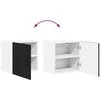 Sieninė spintelė LUCCA 2 pcs Juoda 40 x 31 x 40 cm