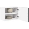 Sieninė spintelė PORTO 2 pcs Juoda 50 x 31 x 40 cm