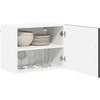 Sieninė spintelė LUCCA 2 pcs Juoda 50 x 31 x 40 cm
