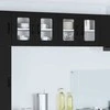 Sieninis stiklinis kabinetas LUCCA 2 pcs Juoda 60 x 31 x 40 cm