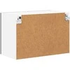 Sieninis stiklinis kabinetas LUCCA 2 pcs Juoda 60 x 31 x 40 cm