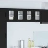Sieninis stiklinis kabinetas PORTO 2 pcs Juoda 60 x 31 x 40 cm