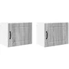 Sieninė spintelė PORTO 2 pcs Pilkas Sonoma 50 x 31 x 40 cm