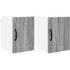 Sieninė spintelė LUCCA 2 pcs Pilka sonoma ąžuolo