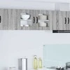Sieninis stiklo kabinetas PORTO 2 pcs Pilkas Sonoma