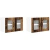 Sieninis stiklinis kabinetas PORTO 2 pcs Senas medis