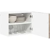 Sieninė spintelė LUCCA 2 pcs Sendintos medienos 50 x 31 x 40 cm