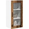 Sieninis stiklinis kabinetas PORTO 2 pcs Senas medis
