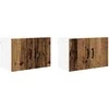 Indaplovės plokštė su lentyna 2 pcs Senas medis 60 x 31 x 40 cm