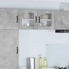 Sieninis stiklinis kabinetas LUCCA Betono pilka 40 x 31 x 40 cm